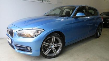 Usado BMW 118 Sport Line 136 HP (100 kW) 2018 Azul Citadino