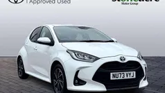 White Used 2023 Toyota Yaris Hybrid Design Hatchback | £18,500 (Fair price)