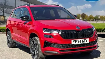 Used Skoda Karoq SportLine 150 HP (110 kW) 2024 Red SUV