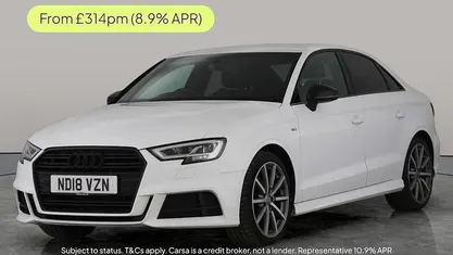 White Used 2018 Audi A3 Black Edition Sedan | £12,167 (Good price)