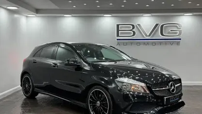 Begagnad Mercedes A200 Executive 136 HK (100 kW) 2018 Svart Halvkombi