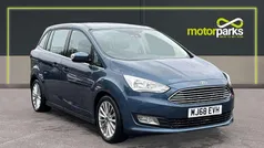 Chrome blue Used 2018 Ford Grand C-Max Titanium MPV | £9,950 (Fair price)