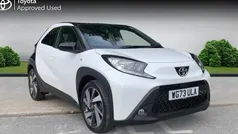 Pure white bitone Used 2023 Toyota Aygo Hatchback | £13,640 (Fair price)
