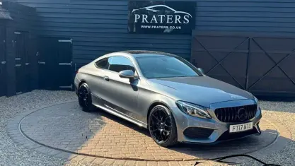 Used Mercedes C220 AMG line 170 HP (125 kW) 2017 Grey Coupe