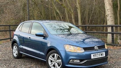 Begagnad VW Polo Edition 90 HK (66 kW) 2017 Blå Halvkombi