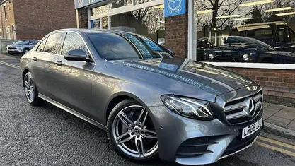 Used Mercedes E220 AMG line 194 HP (142 kW) 2018 Grey Sedan