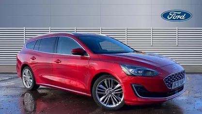 Red Used 2020 Ford Focus Vignale Estate | £16,638 (Fair price)