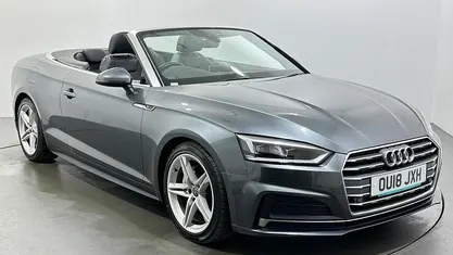 Used Audi A5 Cabriolet S-Line 190 HP (139 kW) 2018 Grey Cabriolet