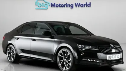 Used Skoda Superb SportlinePlus 280 HP (205 kW) 2023 Black Hatchback