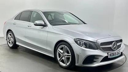 Used Mercedes C300 AMG line 258 HP (189 kW) 2020 Silver Sedan