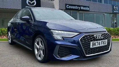 Used Audi A3 S-Line 150 HP (110 kW) 2024 Blue Sedan