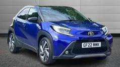 Juniper blue with black Used 2022 Toyota Aygo Hatchback | £12,695 (Fair price)