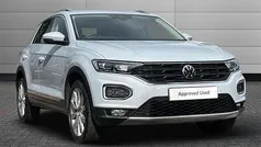 White silver Used 2021 VW T-Roc SEL SUV | £20,495 (Fair price)