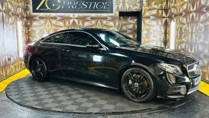 Used Mercedes E220 AMG line 194 HP (142 kW) 2019 Black Coupe