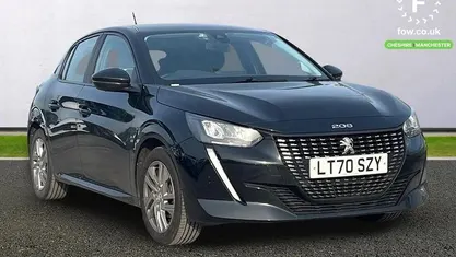 Begagnad Peugeot 208 Active 75 HK (55 kW) 2020 Svart Halvkombi