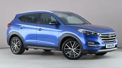 Usado Hyundai Tucson GO! 177 CV (130 kW) 2018 Azul SUV