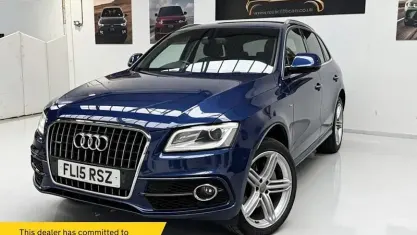Used Audi Q5 S-line plus 245 HP (180 kW) 2015 Blue SUV