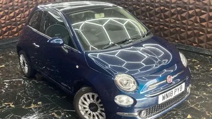 Used Fiat 500 Lounge 69 HP (50 kW) 2018 Blue Hatchback