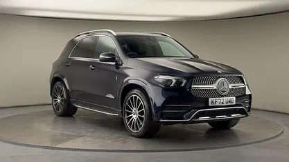 Cavansite blue Used 2022 Mercedes GLE400 AMG line Estate | £43,450 (Good price)