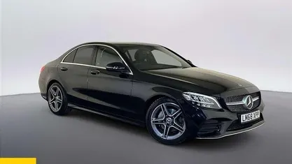 Used Mercedes C220 AMG line 194 HP (142 kW) 2018 Black Sedan