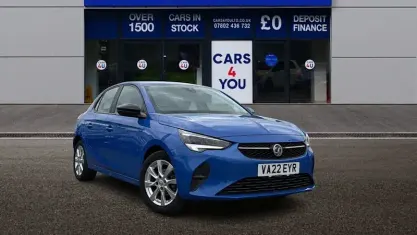 Used Vauxhall Corsa Design Edition 75 HP (55 kW) 2022 Blue Hatchback