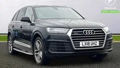 Black Used 2018 Audi Q7 S-Line SUV | £24,899 (Fair price)
