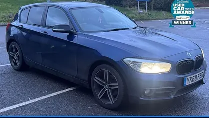 Used BMW 118 Sport Line 150 HP (110 kW) 2018 Blue Hatchback