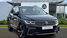 Deep black Used 2021 VW Tiguan R-line SUV | £25,444 (Fair price)