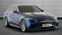 Blue Used 2023 Mercedes C300e AMG Line Premium Estate | £34,695 (Fair price)