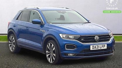 Usado VW T-Roc R-line 150 HP (110 kW) 2020 Azul SUV