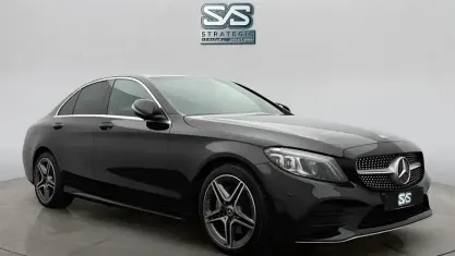 Used Mercedes C220 AMG line 194 HP (142 kW) 2019 Black Sedan