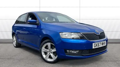 Used Skoda Rapid SE 110 HP (80 kW) 2017 Blue Hatchback