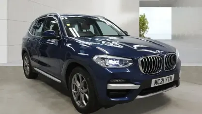 Used BMW X3 Sport Line 292 HP (214 kW) 2021 Blue SUV