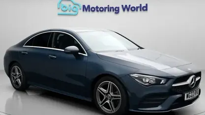 Used Mercedes CLA180 AMG line 136 HP (100 kW) 2022 Blue Coupe