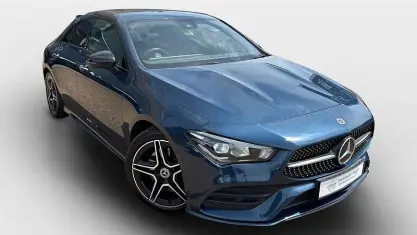 Used Mercedes CLA220 AMG Line Premium 190 HP (139 kW) 2022 Blue Sedan