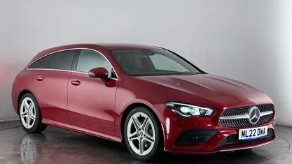 Used Mercedes CLA200 Shooting Brake AMG line 163 HP (119 kW) 2022 Red Estate