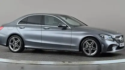 Used Mercedes C300 AMG line 245 HP (180 kW) 2019 Grey Sedan
