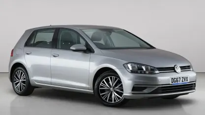 Used VW Golf VII SE 125 HP (91 kW) 2017 Silver Hatchback