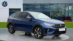Reef blue metallic Used 2024 VW Taigo R-line SUV | £23,495 (Fair price)