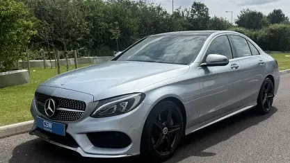 Used Mercedes C250 AMG Line Premium Plus 204 HP (150 kW) 2016 Silver Sedan