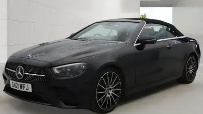 Used Mercedes E300 AMG line 258 HP (189 kW) 2021 Black Cabriolet
