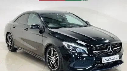 Used Mercedes CLA220 AMG line 177 HP (130 kW) 2017 Black Coupe
