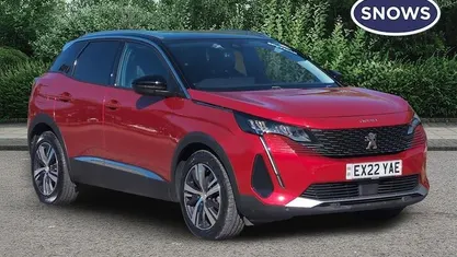 Begagnad Peugeot 3008 Allure Premium 131 HK (96 kW) 2022 Röd SUV