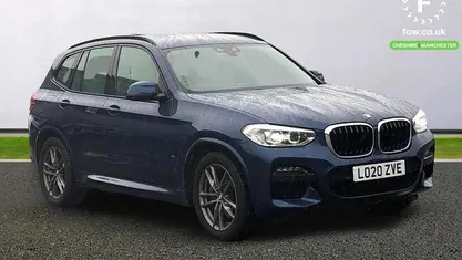 Used BMW X3 M Sport 292 HP (214 kW) 2020 Blue SUV