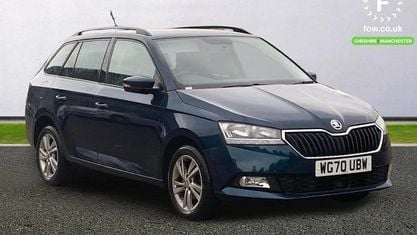 Begagnad Skoda Fabia SE 95 HK (69 kW) 2021 Blå Kombi