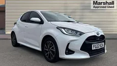 White Used 2022 Toyota Yaris Hybrid Design Hatchback | £16,590 (Fair price)