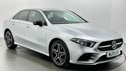 Used Mercedes A250 AMG line 218 HP (160 kW) 2021 Silver Sedan