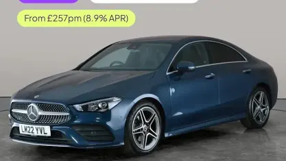 Used Mercedes CLA180 AMG Line Premium 136 HP (100 kW) 2022 Blue Sedan