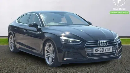 Used Audi A5 Sportback S-Line 190 HP (139 kW) 2019 Black Hatchback