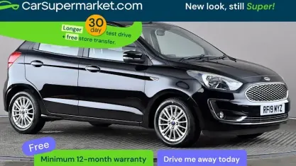Begagnad Ford Ka Plus Zetec 86 HK (63 kW) 2019 Svart Halvkombi